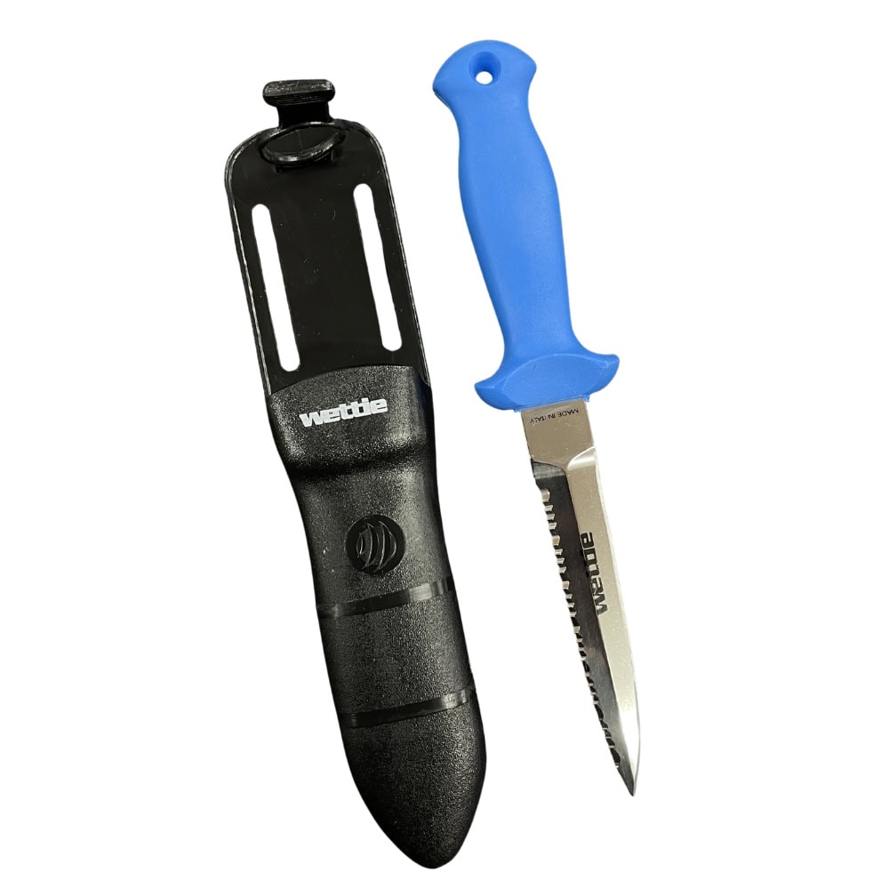 plain terminator knife - blue handle