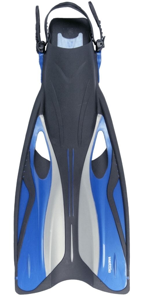 wettie scuba blue fins