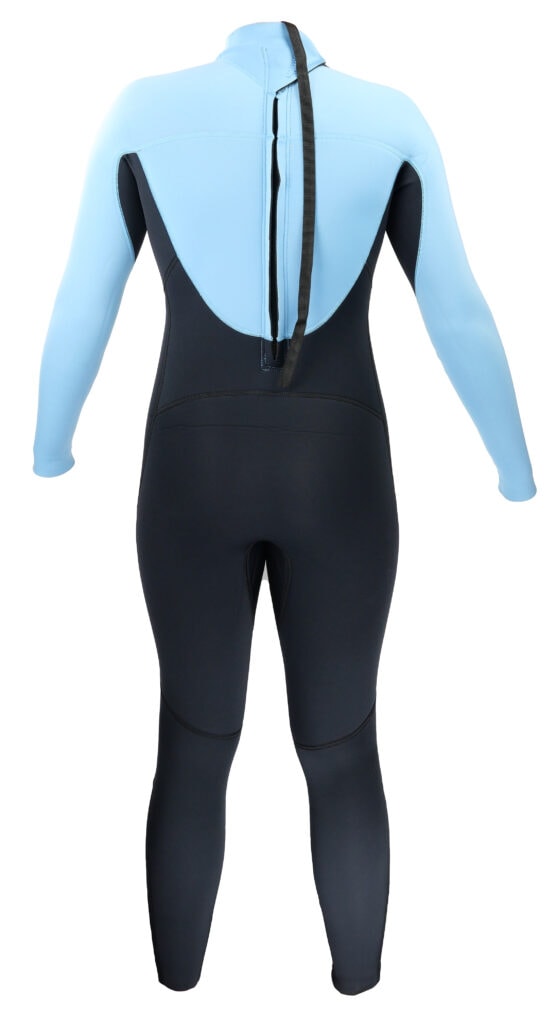 womens aqua wetsuit back