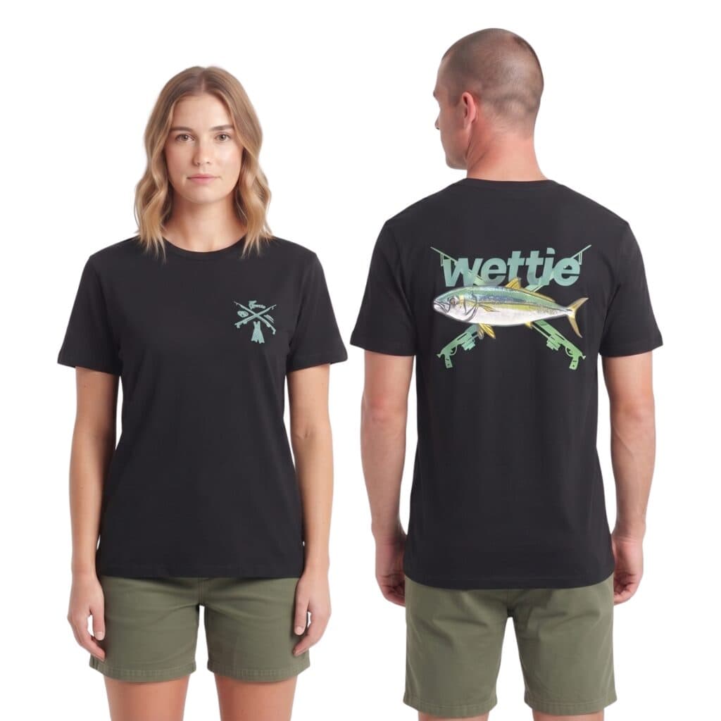 black kingfish tee both