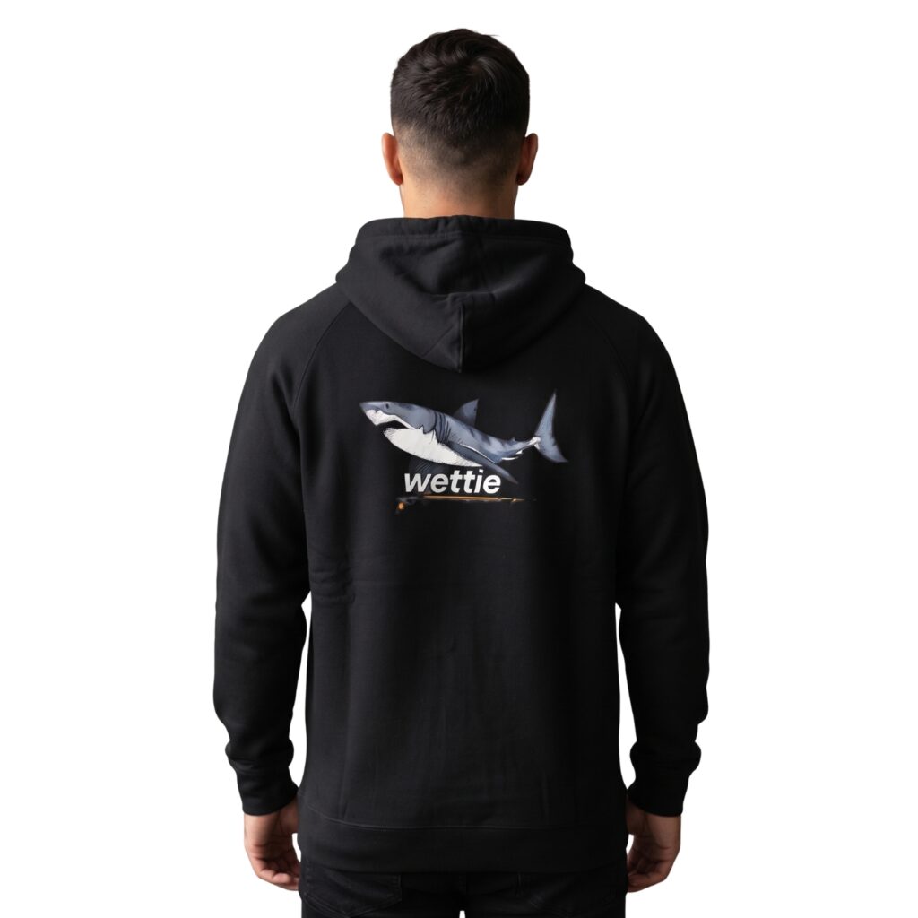 great white hoodie man