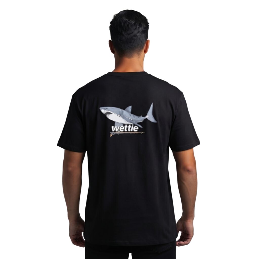 shark shirt man